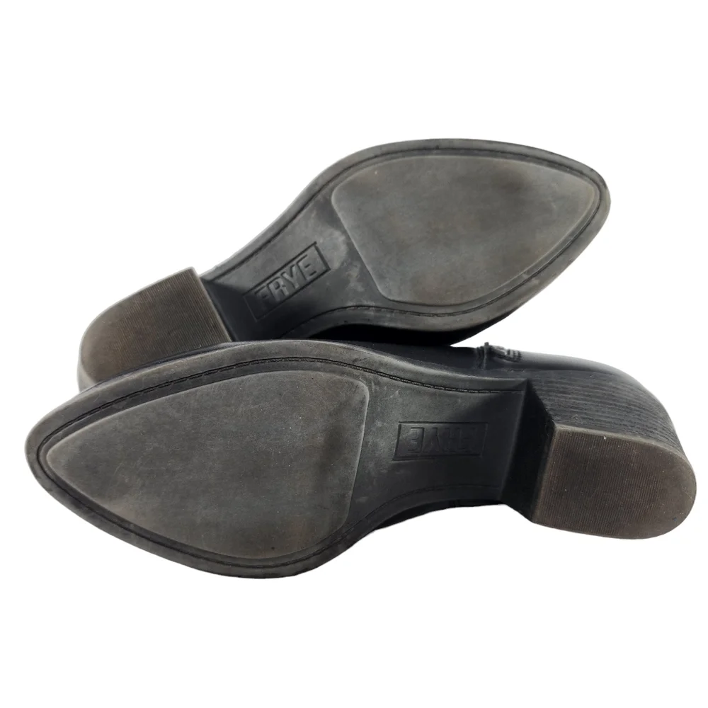 Frye Judith Booties, Black Leather, 8.5 - Picture 12 of 12